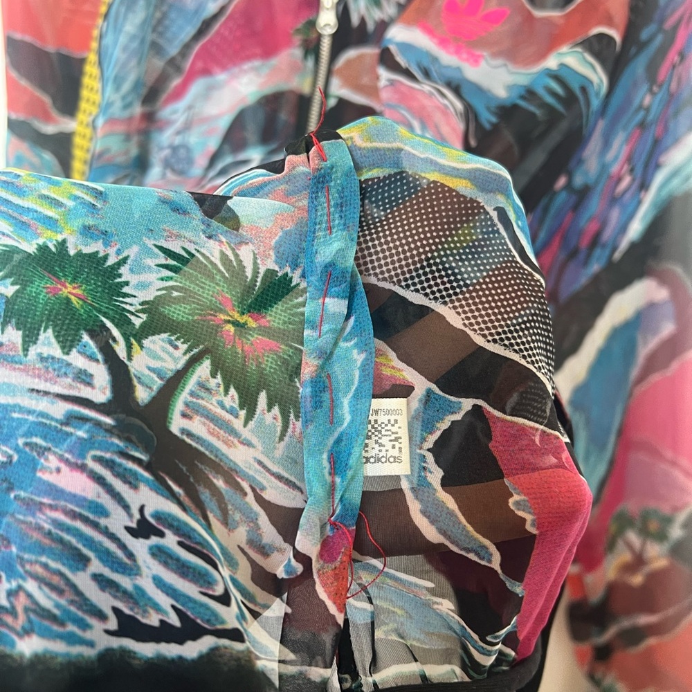 Adidas Originals x Farm Rio Venice Beach Tropical Mesh Bomber‎ SAMPLE Ed Rare - Picture 11 of 16